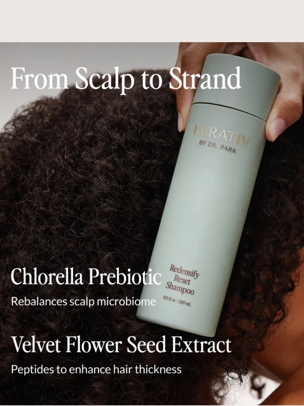 New kerativ Redensify Reset Shampoo for hair growth $44
